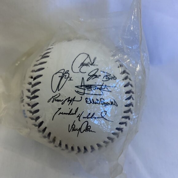 Colorado Rockies Baseball Facsimile Team Autograph Ball Bank One Baylor Mgr 1996 - Picture 4 of 9
